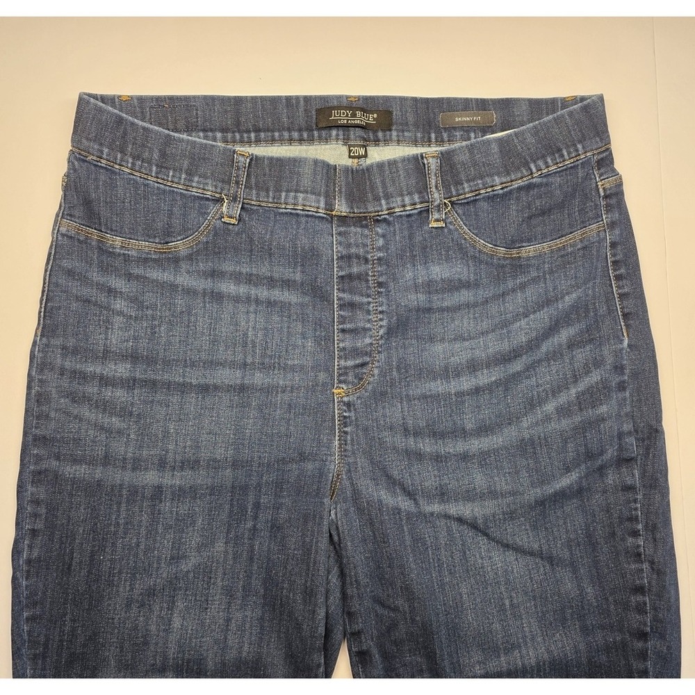 Judy Blue Womens Size 20W Elastic Waist Tapered Leg Jeans Pants